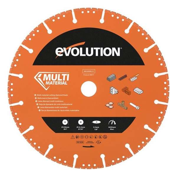EVOLUTION BUILD - MULTIMATERIAAL DIAMANTBLAD - 230 MM EVOLUTION BUILD - MULTIMATERIAAL DIAMANTBLAD - 230 MM