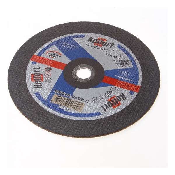 Kelfort Doorslijpschijf voor staal/RVS/inox vlak 230 x 3 x 222mm (Prijs per 5 stuks) Kelfort Doorslijpschijf voor staal/RVS/inox vlak 230 x 3 x 222mm (Prijs per 5 stuks)