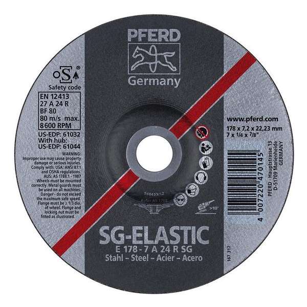 PFERD Afbraamschijf Gebogen 125 Mm 22.23 Mm Sg Steel 62212626 PFERD Afbraamschijf Gebogen 125 Mm 22.23 Mm Sg Steel 62212626