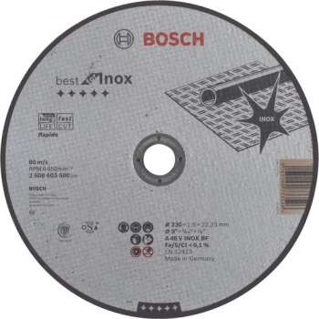 Doorslijpschijf recht Best for Inox - Rapido A 46 V INOX BF, 230 mm, 22,23 mm, 1,9 mm 1st