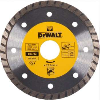 DeWalt DT3712 Diamantdoorslijpschijf - 125 x 22,23 x 2,2mm - natuursteen