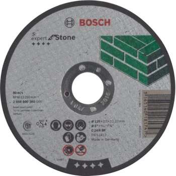 Bosch - Doorslijpschijf recht Expert for Stone C 24 R BF, 125 mm, 22,23 mm, 2,5 mm
