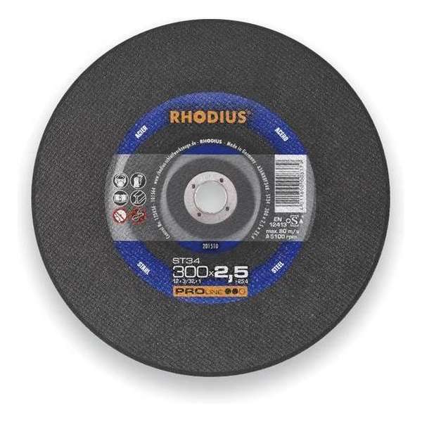 Rhodius 201514 Alphaline I ST34 Doorslijpschijf - Stationair - 350 x 25,4 x 3mm - Staal Rhodius 201514 Alphaline I ST34 Doorslijpschijf - Stationair - 350 x 25,4 x 3mm - Staal