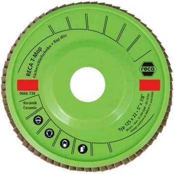 Reca Lamellenschijf T-Mop 125 mm K60 kom Keramiek  (10 stuks)