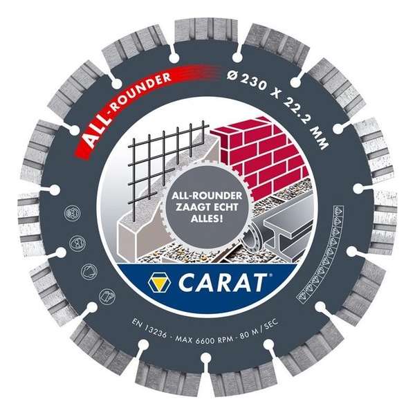 Carat CEB1253010 CEB Brilliant Diamantdoorslijpschijf - 125 x 22,23mm - universeel Carat CEB1253010 CEB Brilliant Diamantdoorslijpschijf - 125 x 22,23mm - universeel