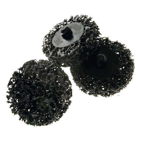 Grove reinigingsschijf ROLOC, S extra coarse 50,8mm. Verrijdbare uitvoering 3M
