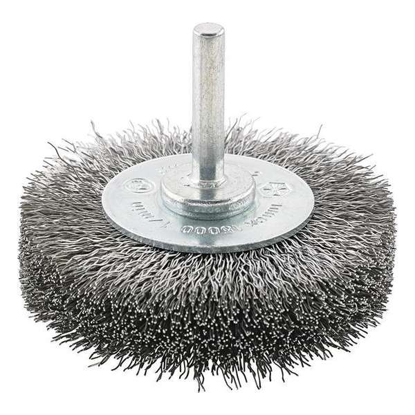 Roterende staaldraadborstel Staaldraad gegolfd 40mm FORMAT Roterende staaldraadborstel Staaldraad gegolfd 40mm FORMAT
