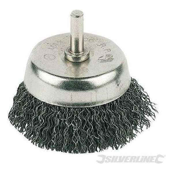 Silverline Komborstel - gegolfde staaldraad 50mm