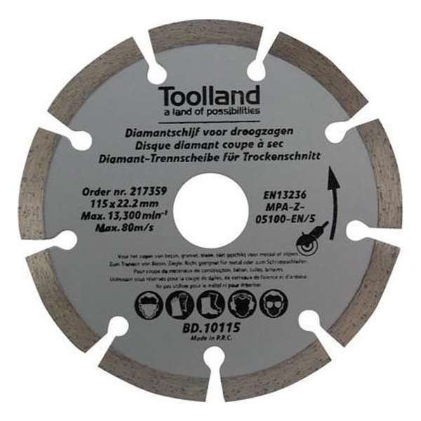 Diamantschijf - 115 Mm - Gesegmenteerd Diamantschijf - 115 Mm - Gesegmenteerd