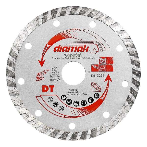 Makita D-61151 Diamantschijf 115x22,23mm Makita D-61151 Diamantschijf 115x22,23mm