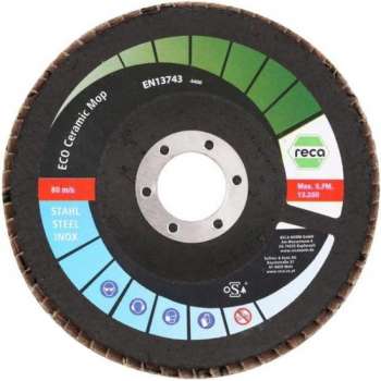 Reca Lamellenschijf ECO 115 mm - K60 - kom - Keramiek  (25 stuks)