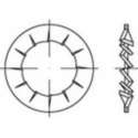 TOOLCRAFT 138472 Lamellenschijven Binnendiameter: 5.3 mm DIN 6798 Verenstaal Galvanisch verzinkt 500 stuk(s)