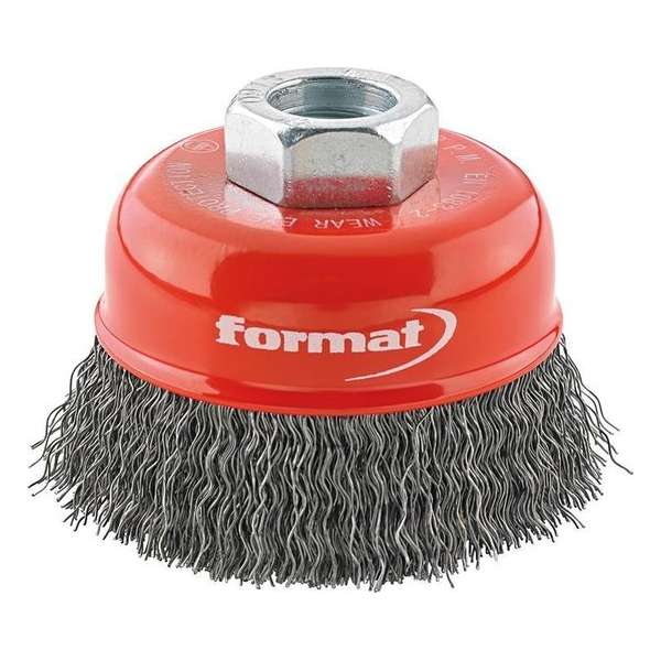 Komborstel Staaldraad gegolfd 60mm FORMAT Komborstel Staaldraad gegolfd 60mm FORMAT