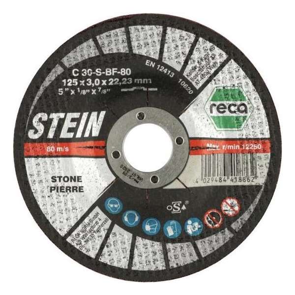 Reca Doorslijpschijf Steen 300x3,5x22,2 mm (10 stuks) Reca Doorslijpschijf Steen 300x3,5x22,2 mm (10 stuks)