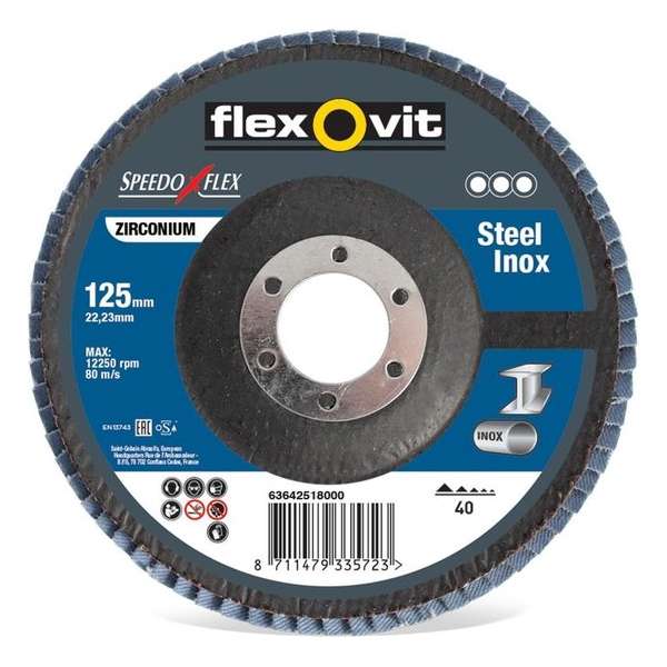 Speedoflex vlaklamellenschijfje SP FLD FDTF 115x22 Z 40, zirconium Speedoflex vlaklamellenschijfje SP FLD FDTF 115x22 Z 40, zirconium