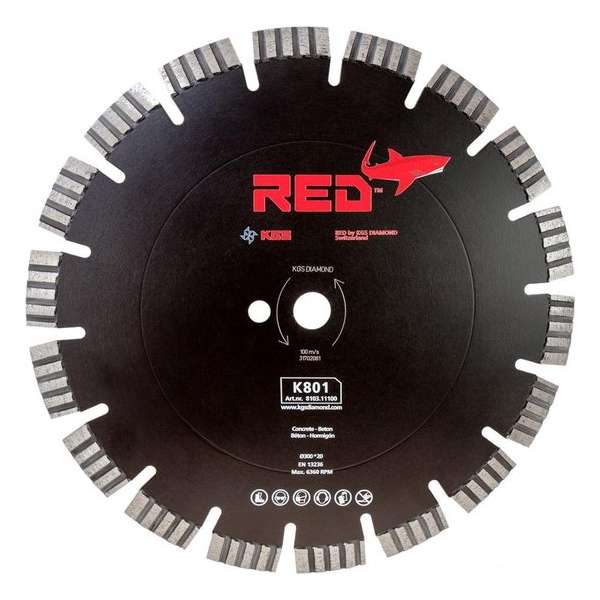 RED K801 diamantzaag 300x20 RED K801 diamantzaag 300x20