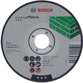 Doorslijpschijf gebogen Standard for Stone C 30 S BF, 115 mm, 22,23 mm, 2,5 mm 1st