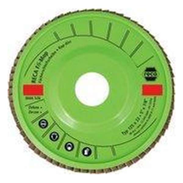 Reca Lamellenschijf F/i -Mop 125 mm K80 kom Zirkonium RVS (10 stuks) Reca Lamellenschijf F/i -Mop 125 mm K80 kom Zirkonium RVS (10 stuks)