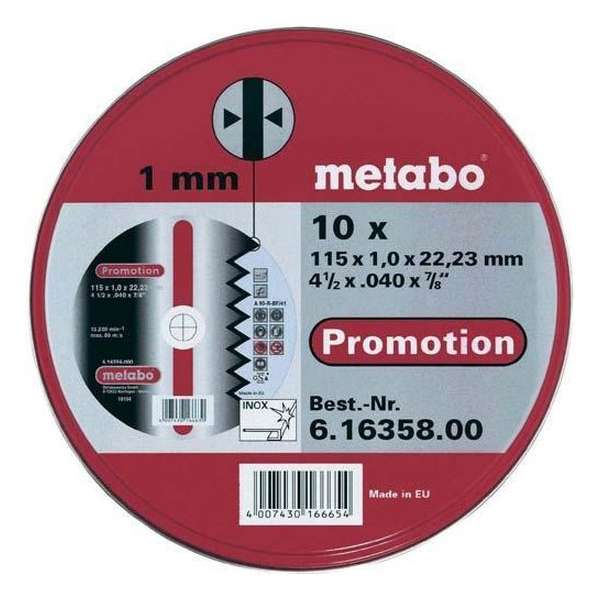 Metabo - 10 Trennsch.-SP 115x1,0x22,23 Metabo - 10 Trennsch.-SP 115x1,0x22,23