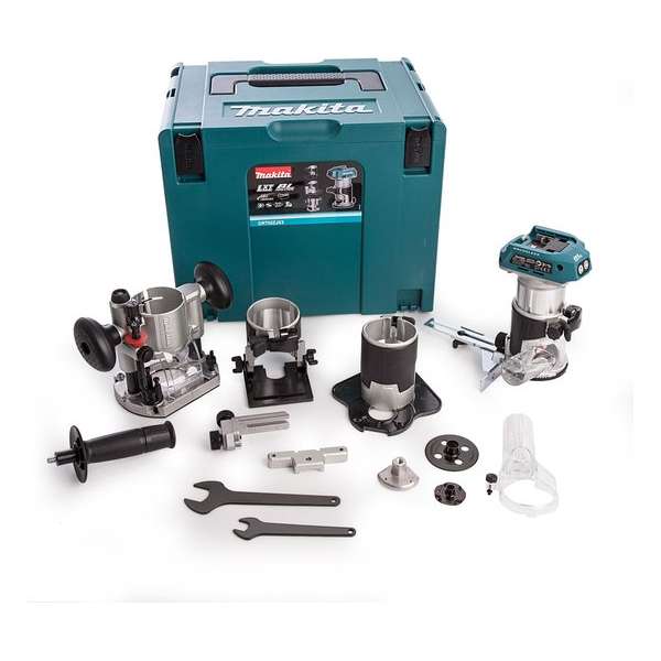 Makita DRT50ZJX3 18V Li-Ion accu bovenfrees / kantenfrees / trimmer body in Mbox Makita DRT50ZJX3 18V Li-Ion accu bovenfrees / kantenfrees / trimmer body in Mbox