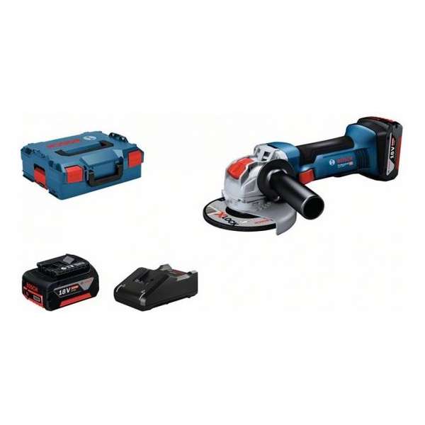 Bosch Professional GWX 18V-8 Accu haakse slijpmachine - Met 2x 18 V accu en lader Bosch Professional GWX 18V-8 Accu haakse slijpmachine - Met 2x 18 V accu en lader