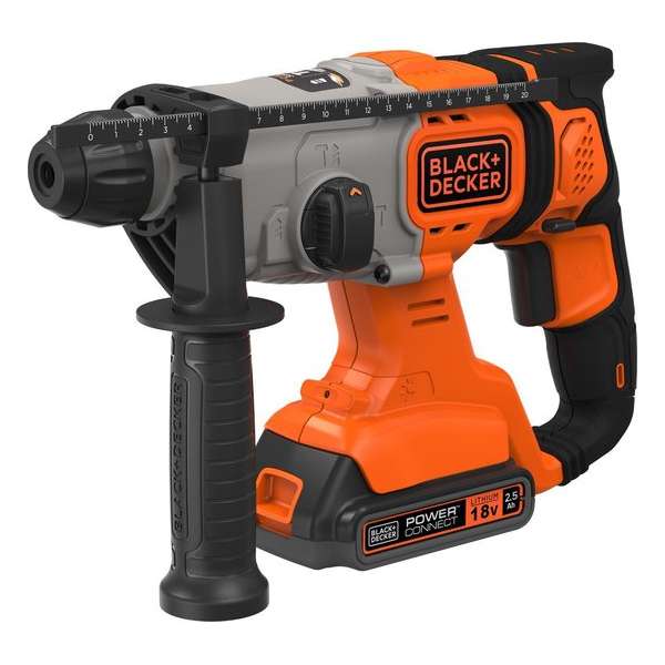 BLACK+DECKER BCD900E2K-QW Boorhamer - 18V - incl. 2 accu's, lader en koffer BLACK+DECKER BCD900E2K-QW Boorhamer - 18V - incl. 2 accu's, lader en koffer