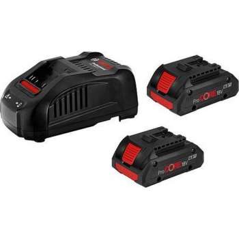 Bosch Professional - 18v starterset met 2 accu's ProCore18V 4.0Ah +  Lader GAL 1880 CV