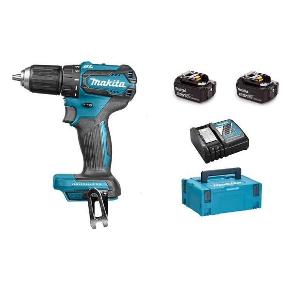 Makita DDF483RTJ Accu Schroefboormachine Set 18V 5.0Ah Li-ion in Mbox