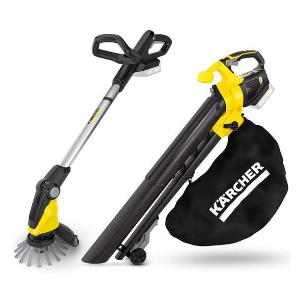 Kärcher Accu Onkruidverwijderaar WRE18-55 met bladblazer BLV 18-200 - 18 Volt - Exclusief accu en lader Kärcher Accu Onkruidverwijderaar WRE18-55 met bladblazer BLV 18-200 - 18 Volt - Exclusief accu en lader