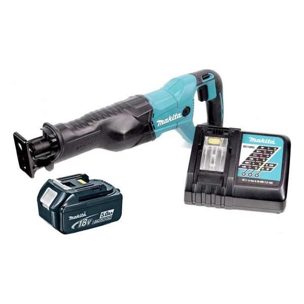 Makita DJR186RT 18V Li-Ion accu reciprozaag set (1x 5.0Ah accu) - snelwissel - variabel Makita DJR186RT 18V Li-Ion accu reciprozaag set (1x 5.0Ah accu) - snelwissel - variabel