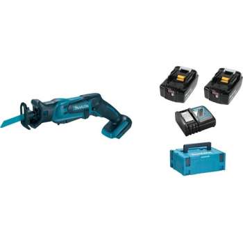 Makita DJR183RMJ 18V Li-Ion accu reciprozaag set (2x 4.0Ah accu) in Mbox - snelwissel