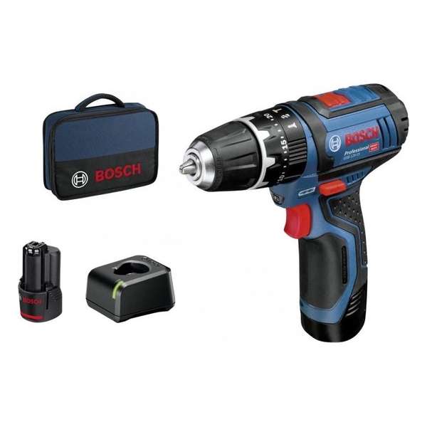 Bosch Professional GSB 12V-15 voordeel-set 06019B690H Bosch Professional GSB 12V-15 voordeel-set 06019B690H