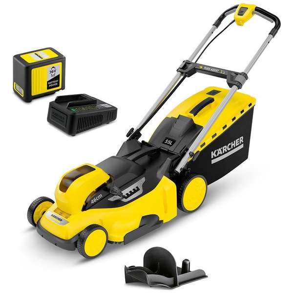 Kärcher Accu Grasmaaier LMO 36-46 Inclusief starterpack oplader & Accu 36/50 - 36 Volt Kärcher Accu Grasmaaier LMO 36-46 Inclusief starterpack oplader & Accu 36/50 - 36 Volt