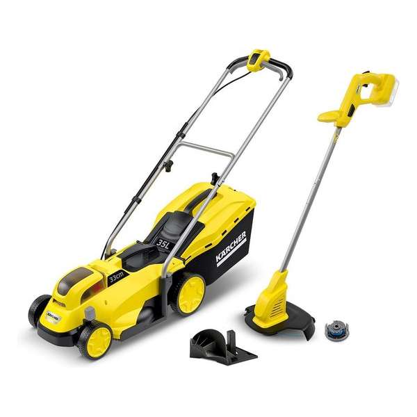Kärcher Accu Grasmaaier LMO 18-33 met trimmer LTR 18-25 - 18 Volt - Exclusief accu & lader Kärcher Accu Grasmaaier LMO 18-33 met trimmer LTR 18-25 - 18 Volt - Exclusief accu & lader