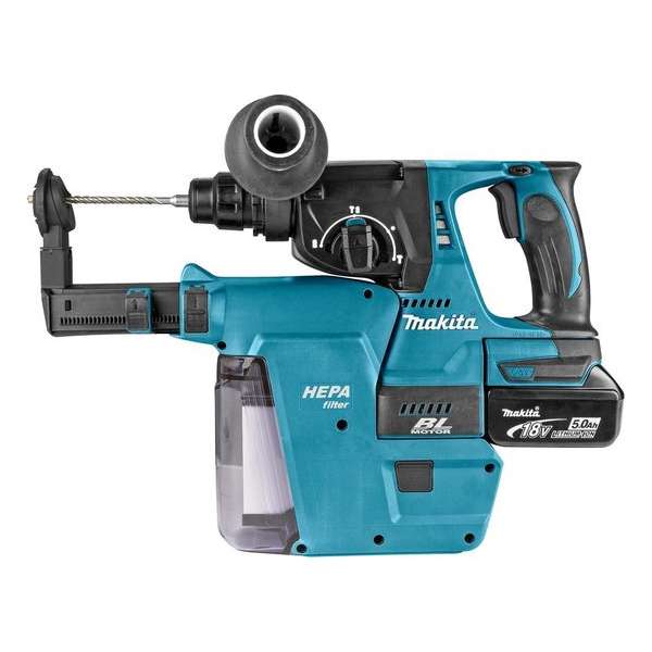 Makita combihamer - 18V - 2accu's 5,0Ah - DHR242RTJV Makita combihamer - 18V - 2accu's 5,0Ah - DHR242RTJV
