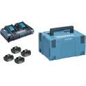 Makita 197720-6 18V Li-Ion accu starterset (4x 3.0Ah) + duolader in Mbox