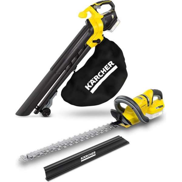 Kärcher Accu Heggenschaar HGE 18-50 met bladblazer BLV 18-200 - 18 Volt - Exclusief accu en lader Kärcher Accu Heggenschaar HGE 18-50 met bladblazer BLV 18-200 - 18 Volt - Exclusief accu en lader