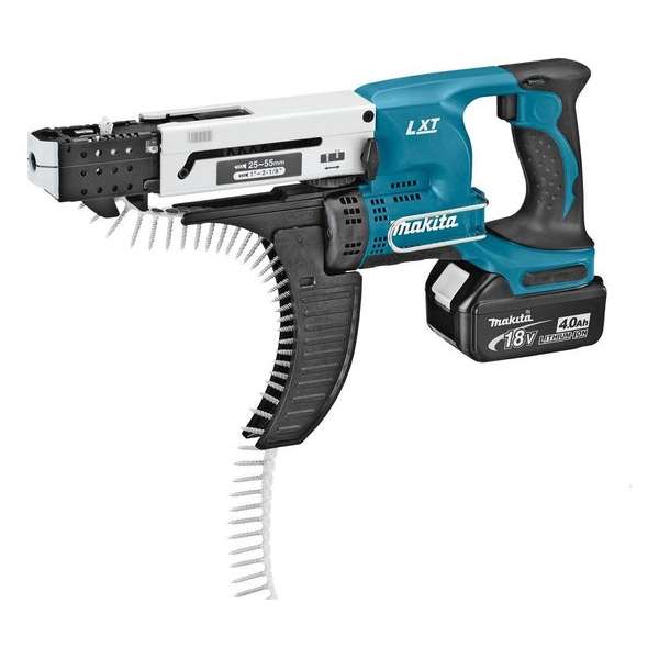 Makita DFR550RMJ Blau/Schwarz Akku-Magazinschrauber 18 V, 4,0 Ah Makita DFR550RMJ Blau/Schwarz Akku-Magazinschrauber 18 V, 4,0 Ah