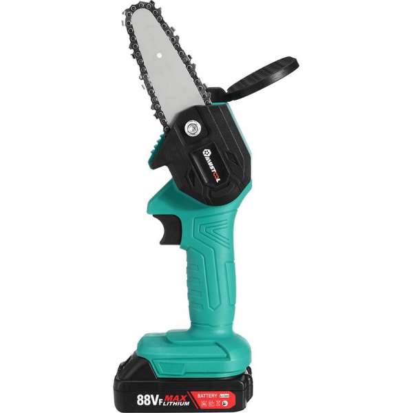MUSTOOL kettingzaag-18V 1200W kettingzaag voor tuinboom houtsnijden -met 2 accu en oplader -blauw MUSTOOL kettingzaag-18V 1200W kettingzaag voor tuinboom houtsnijden -met 2 accu en oplader -blauw