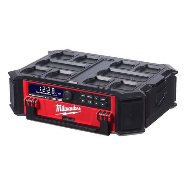 Milwaukee PackOut - Radio - M18PRCDAB+ - bouwradio Milwaukee PackOut - Radio - M18PRCDAB+ - bouwradio