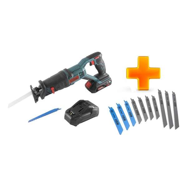 Güde 20 Volt Reciprozaag Incl. 10 Delige Zaagbladenset USS 20-201-24 Accu Güde 20 Volt Reciprozaag Incl. 10 Delige Zaagbladenset USS 20-201-24 Accu