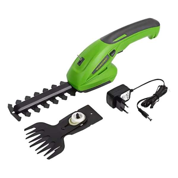 Workpro 2 in 1 Elektrische Heggenschaar | 7.2V | Draadloze Heggenschaar | 90mm Workpro 2 in 1 Elektrische Heggenschaar | 7.2V | Draadloze Heggenschaar | 90mm