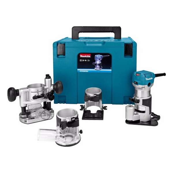 Makita RT0700CX3J bovenfrees / kantenfrees / trimmer in Mbox - 710W Makita RT0700CX3J bovenfrees / kantenfrees / trimmer in Mbox - 710W