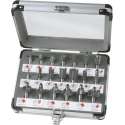 FERM Bovenfrezenset (20st.) - in aluminium koffer - PRA1008