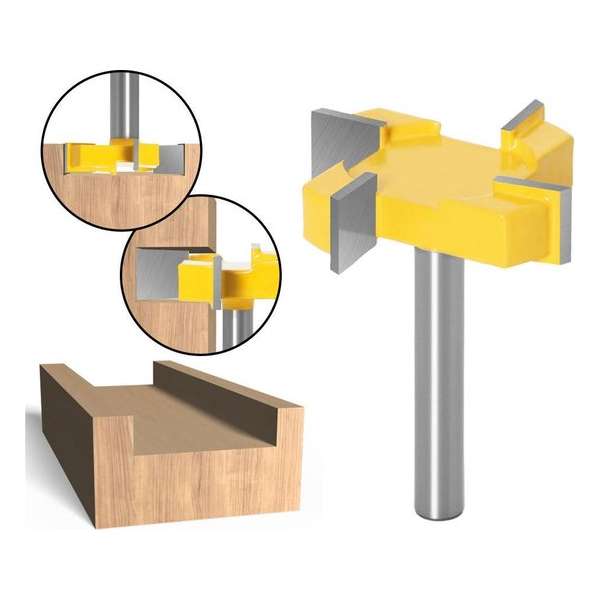 DW4Trading® Hout groefrees vlakfrees 51x12,7 mm schacht 8 mm DW4Trading® Hout groefrees vlakfrees 51x12,7 mm schacht 8 mm