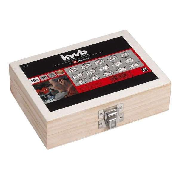 Einhell KWB 15-delige frees-set Einhell KWB 15-delige frees-set