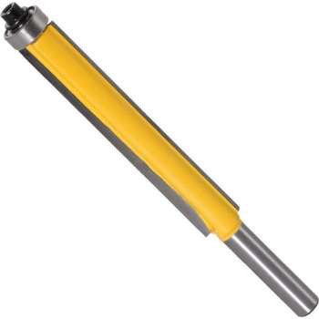 DW4Trading® Hout kantenfrees met kopse geleider 12,7x63mm schacht 8mm
