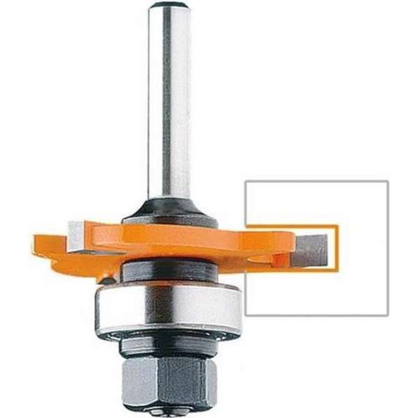 Hm schijffrees 47,6 x 6 mm. met spindel+lager Hm schijffrees 47,6 x 6 mm. met spindel+lager