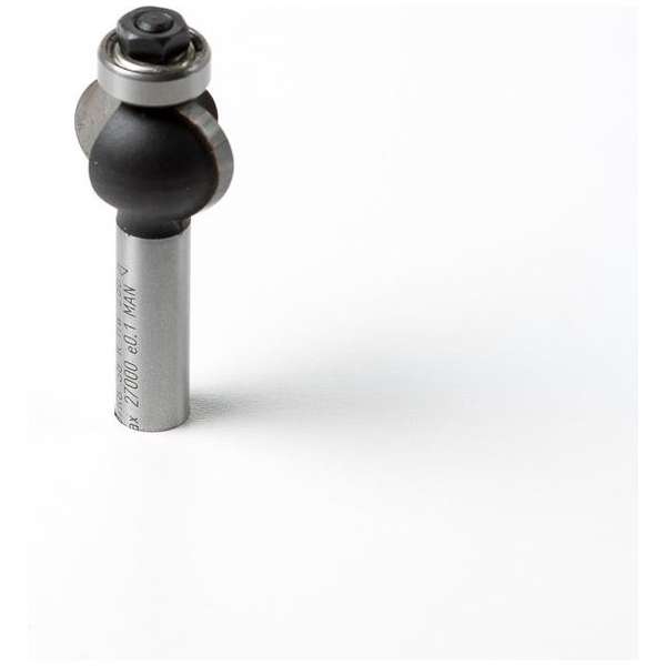 Trasco Hardmetaal kogelfrees radius 8mm x diameter 19mm met lager 12mm D19 Trasco Hardmetaal kogelfrees radius 8mm x diameter 19mm met lager 12mm D19