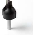 Trasco Hardmetaal verticale bossingfrees diameter 32mm x radius 16 x lengte 40mm x schacht 8mm E15